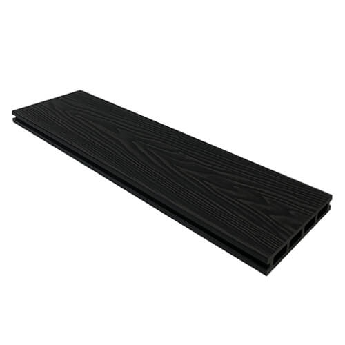 Pbsl Group Dark/Grey Standard Woodgrain / Grooved Composite Decking Board - 146Mm X 3660Mm