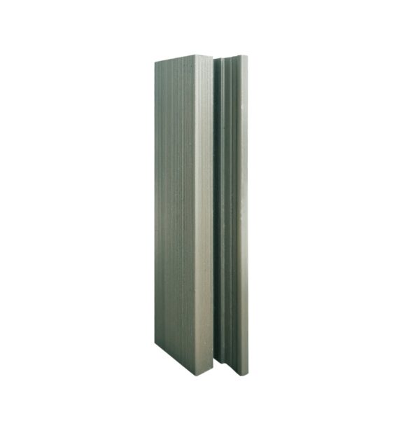 Composite Slatted Cladding External Corner - 56mm x 49.5mm x 3.6mtr Natural