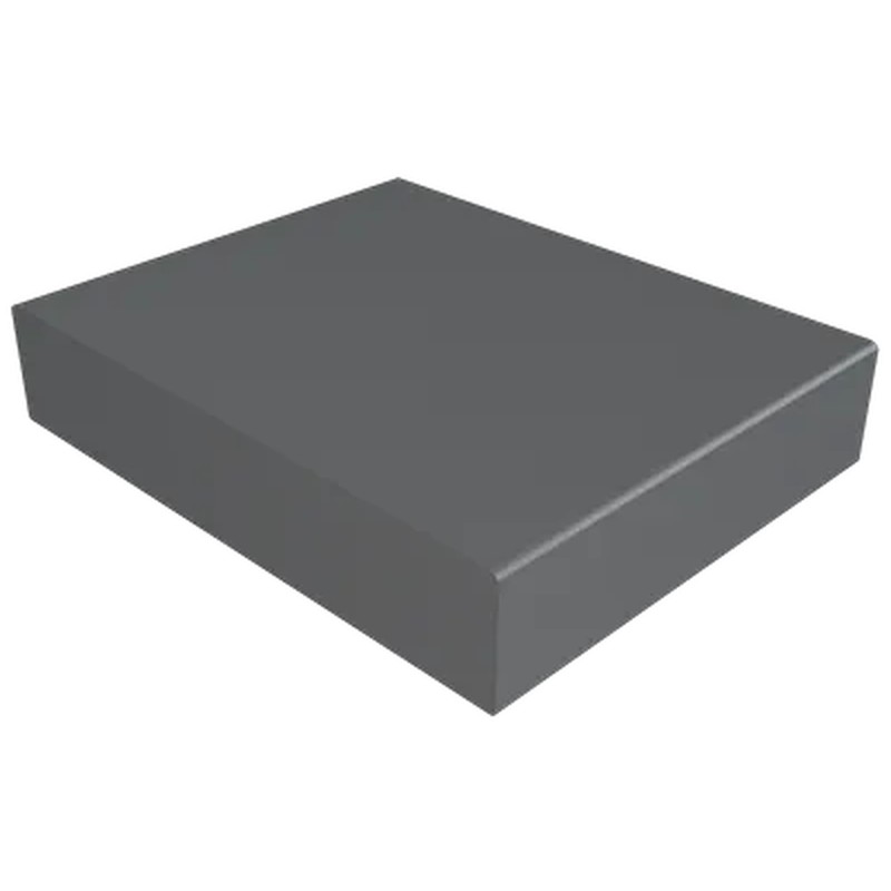 Aluminium Coping Stop End for 200-250mm Wall - 310mm Anthracite Grey (7016 Matt)