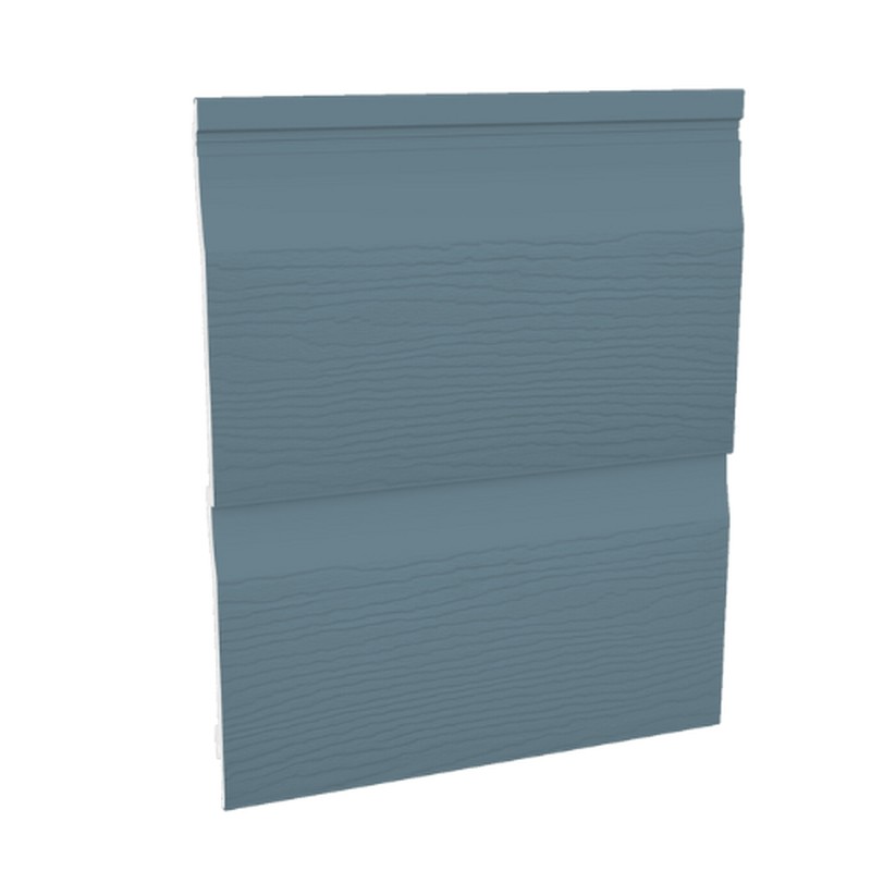Embossed Double Shiplap Cladding - 333mm x 5mtr Colonial Blue - Pack 2