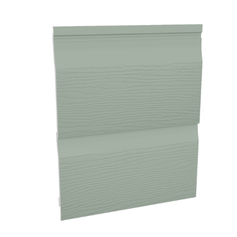 Embossed Double Shiplap Cladding - 333mm x 5mtr Sage Green - Pack 2