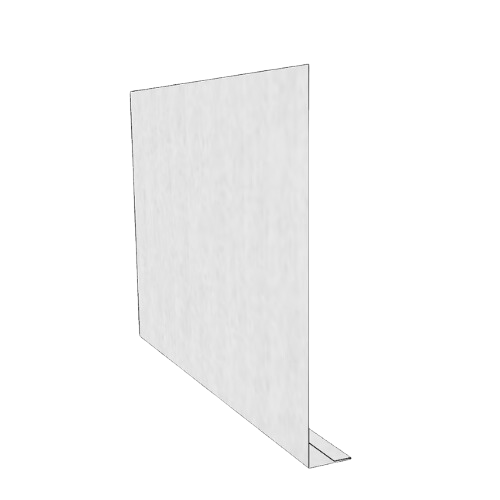 Coppa Gutta Zinc Fascia L Profile Length - 300Mm X 25Mm X 2.4Mtr