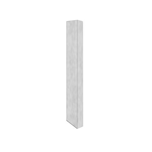Coppa Gutta Zinc Fascia L Profile Stop End - 250Mm