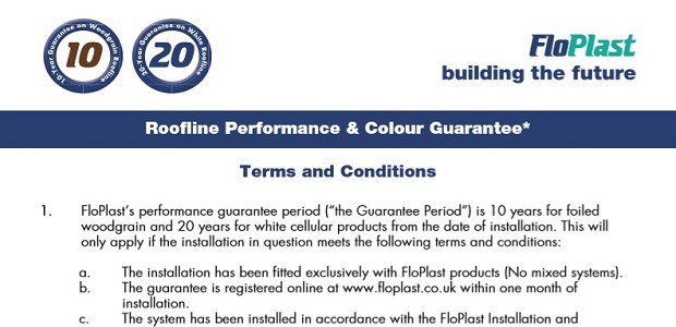 PVC Cladding Performance Guarantee Document
