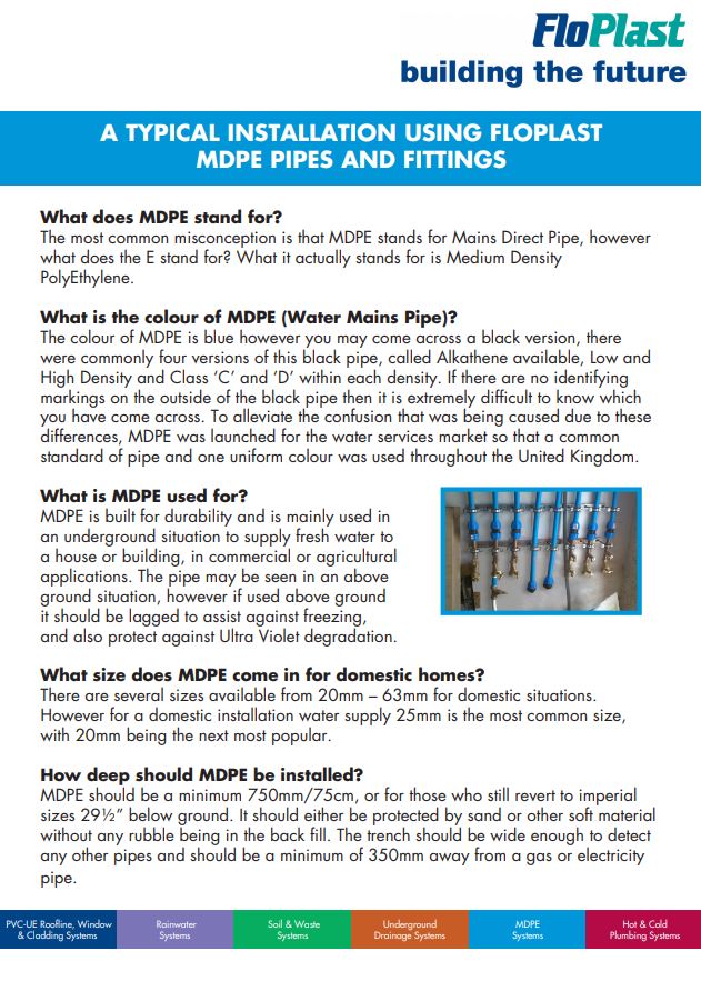 MDPE Pipes FAQ
