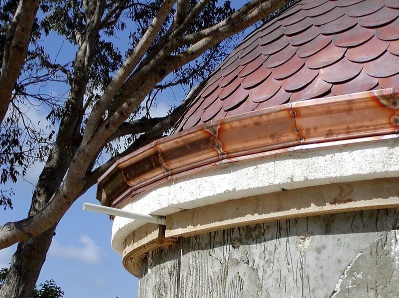 Copper Radius Gutter Install Copper Radius Gutter Install